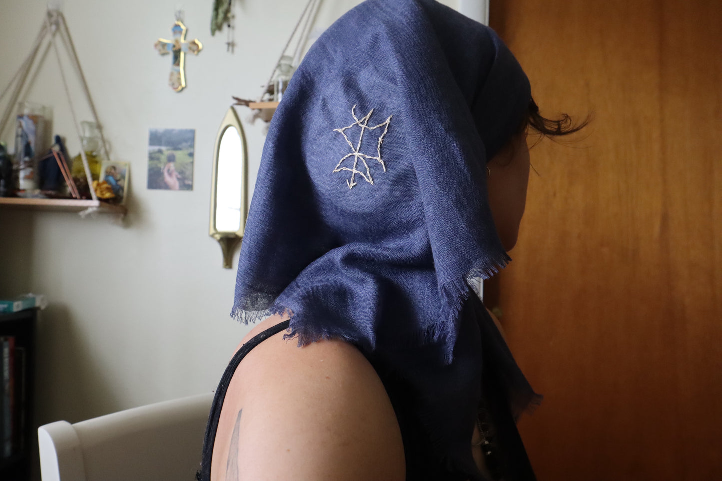 Protection from Evil - Embroidered Intention Veil