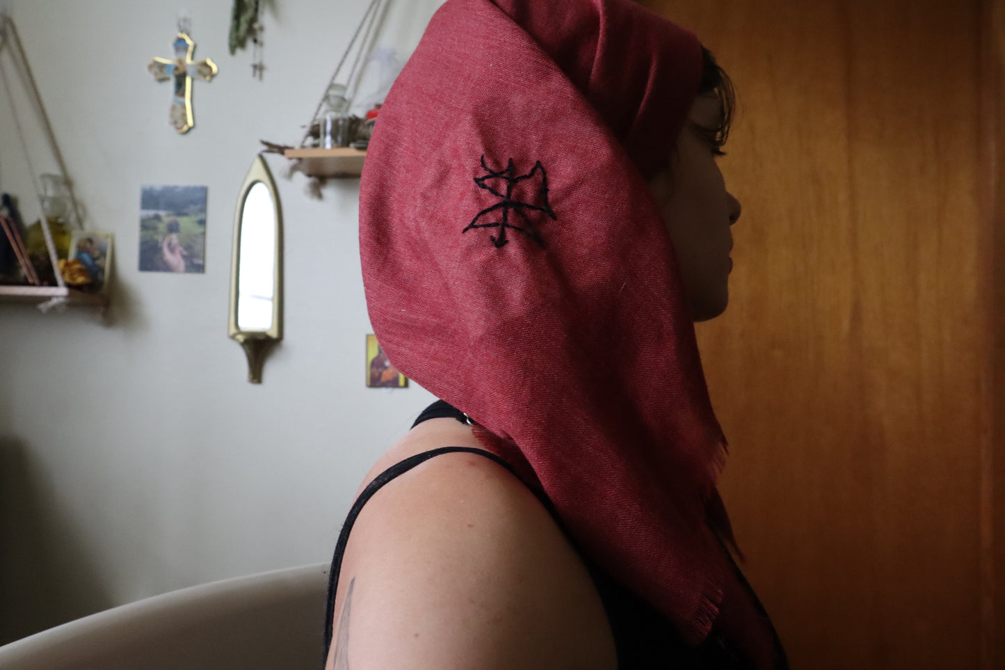 Protection from Evil - Embroidered Intention Veil
