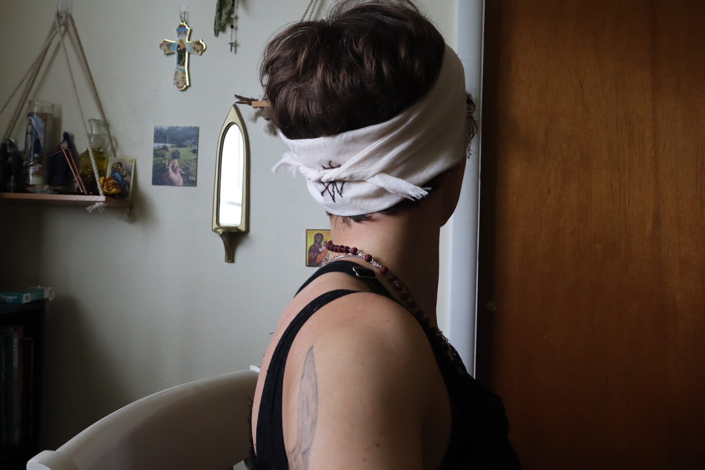 Protection from Evil - Embroidered Intention Veil