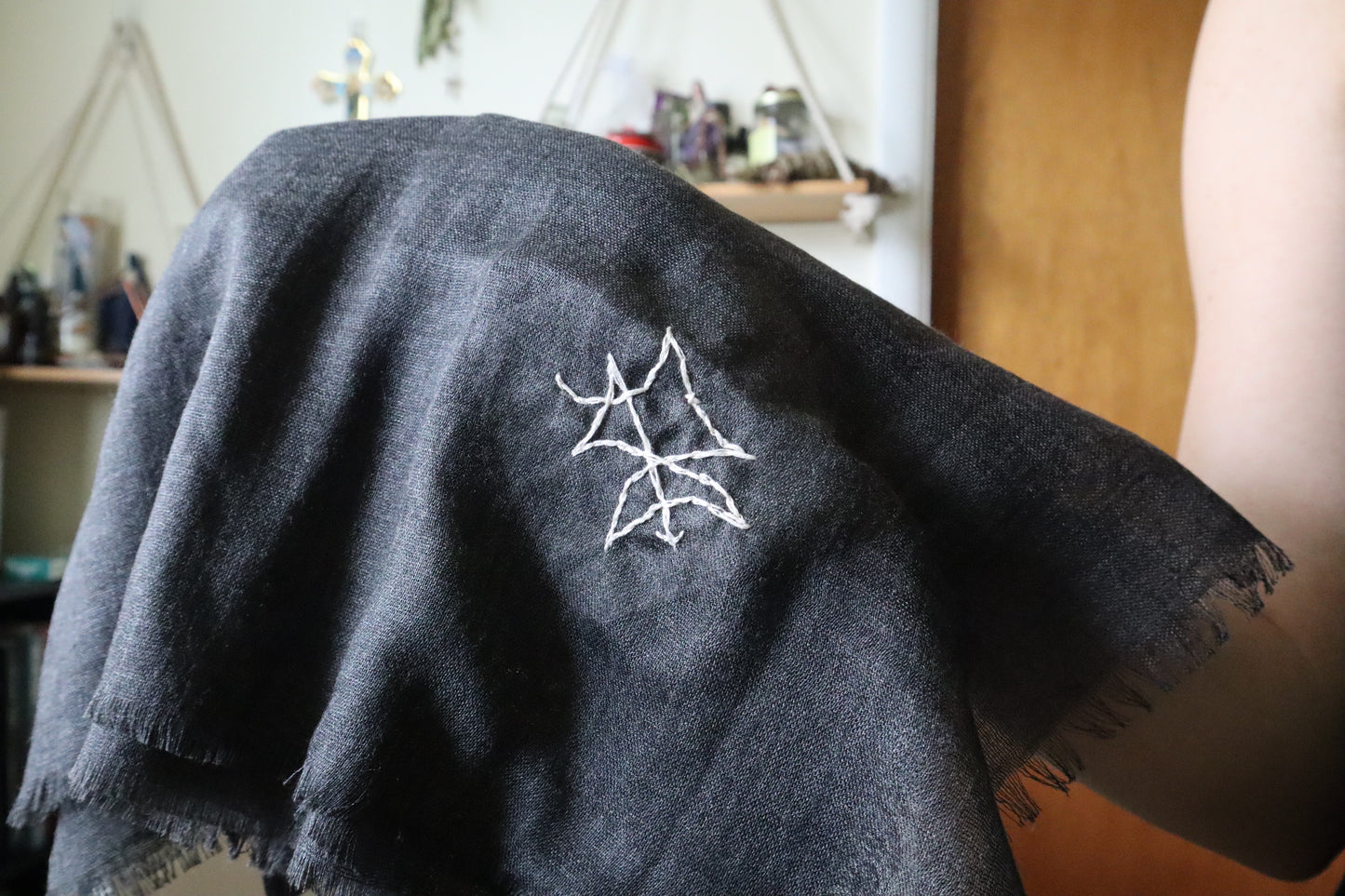 Protection from Evil - Embroidered Intention Veil