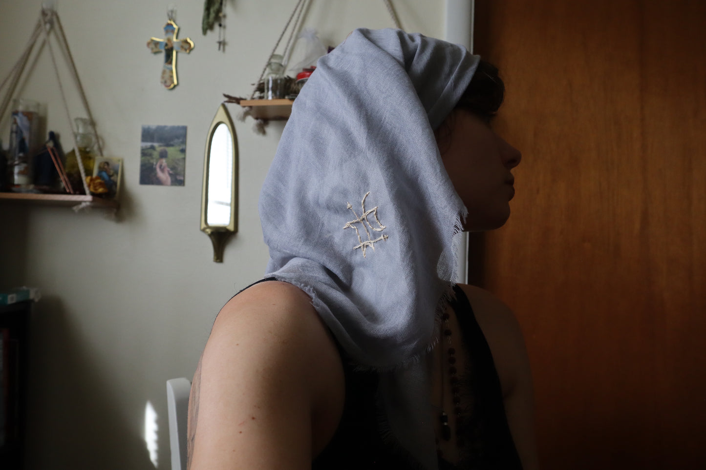Traveler's Blessing - Embroidered Intention Veil
