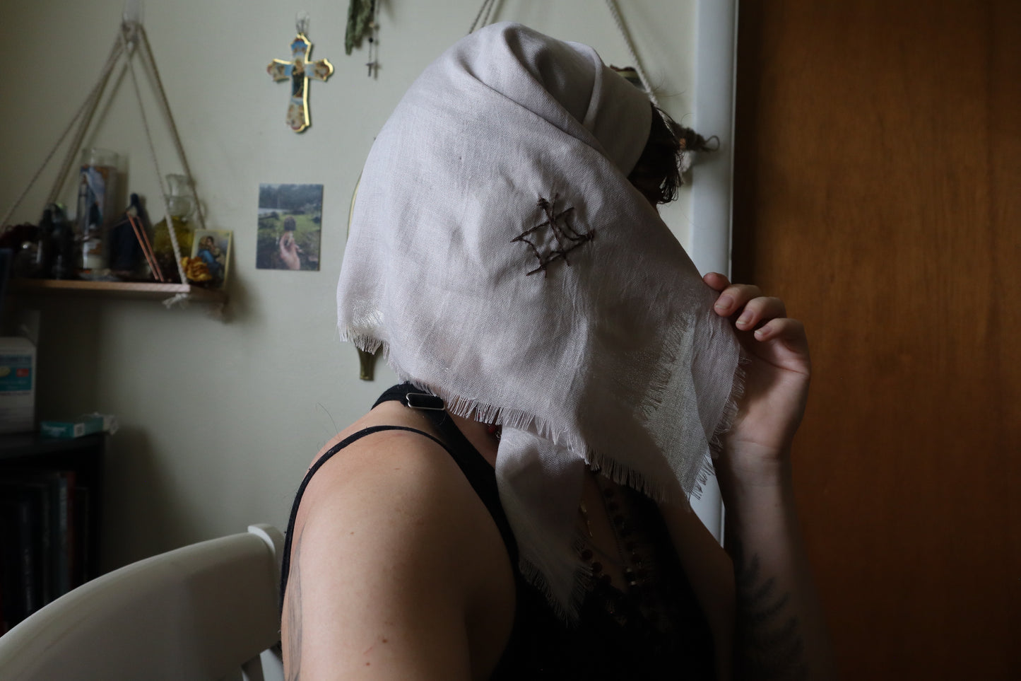 Traveler's Blessing - Embroidered Intention Veil
