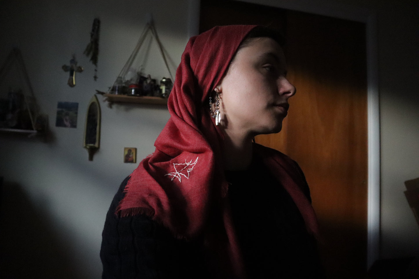 Protection from Evil - Embroidered Intention Veil