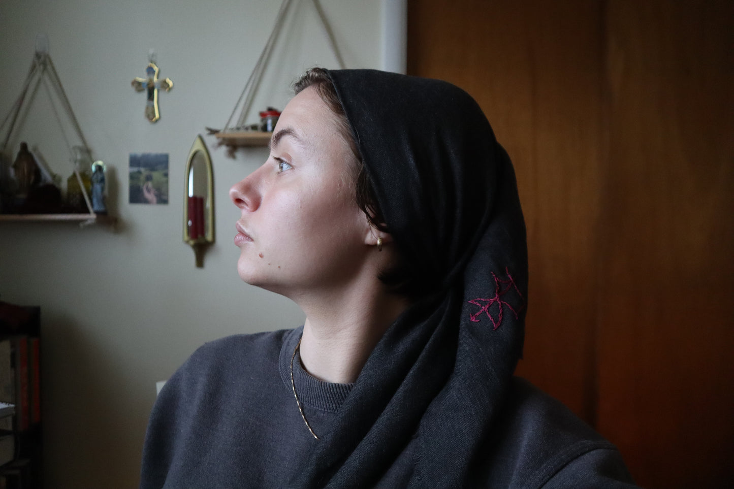 Protection from Evil - Embroidered Intention Veil