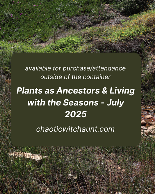 Plants as Ancestors & Living with the Seasons: Animistic Viewpoints and Land Veneration