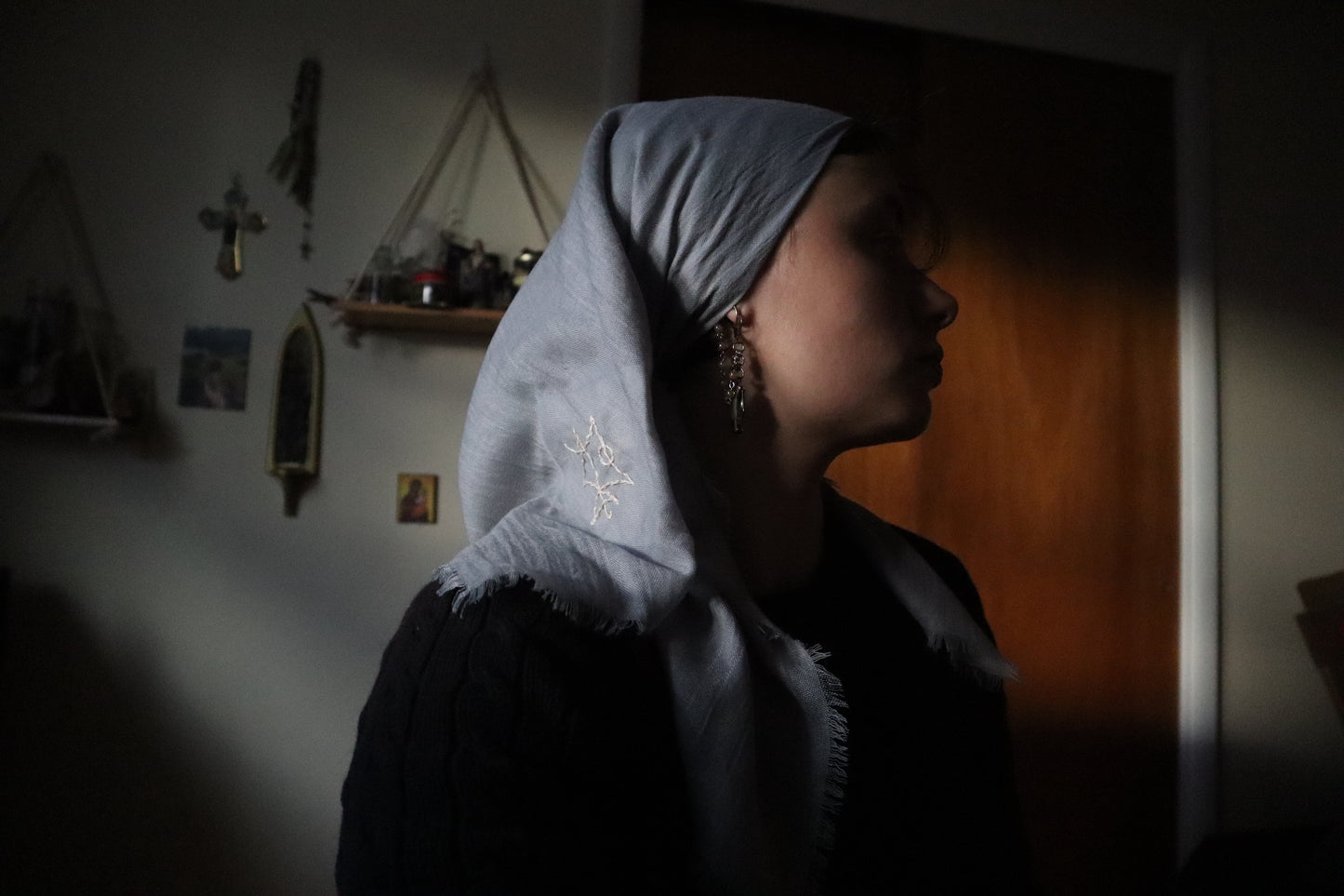 Protection from Evil - Embroidered Intention Veil