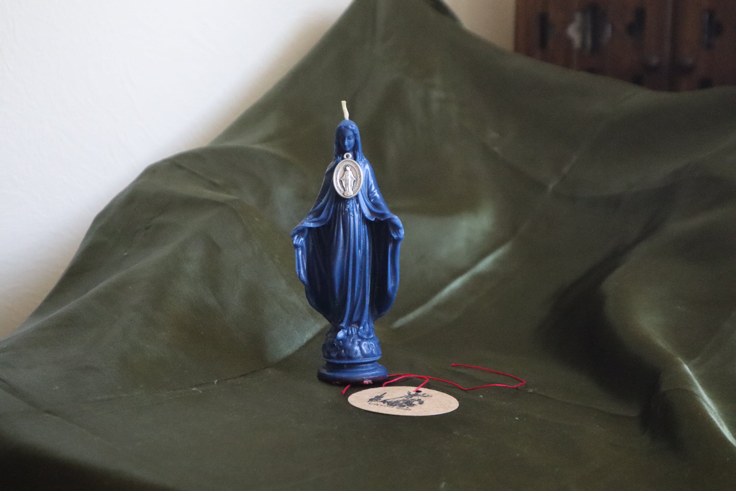 Miraculous Medal Figural Candle