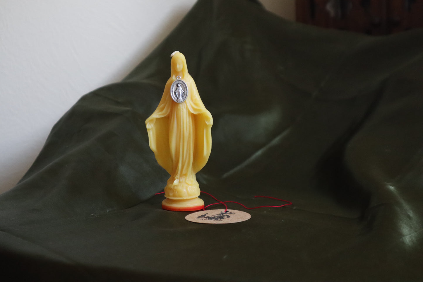 Miraculous Medal Figural Candle