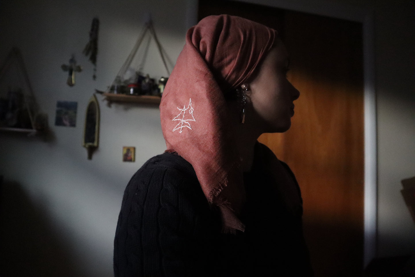 Protection from Evil - Embroidered Intention Veil