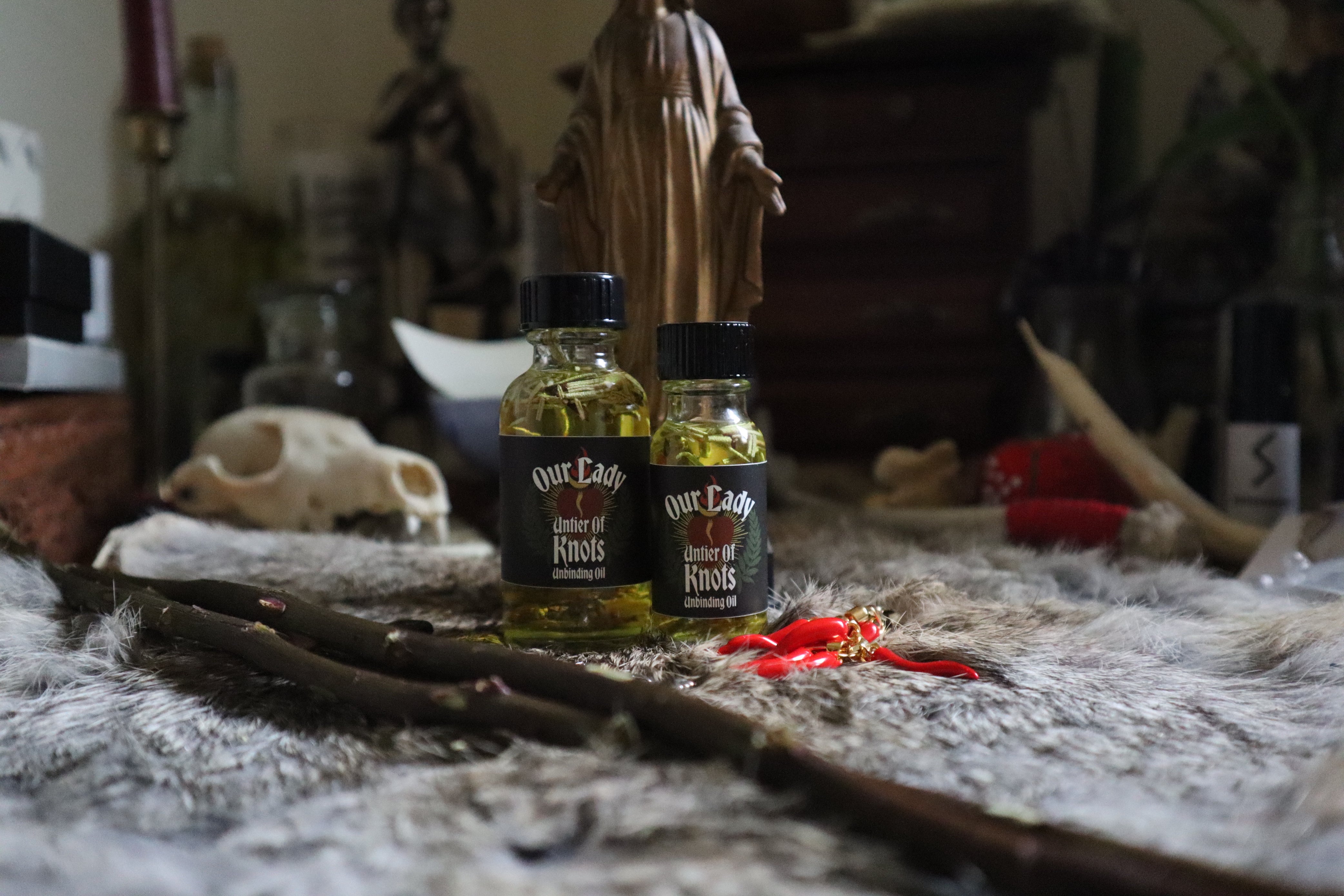 Our Lady Untier of Knots' Unbinding Oil – Chaotic Witch Aunt