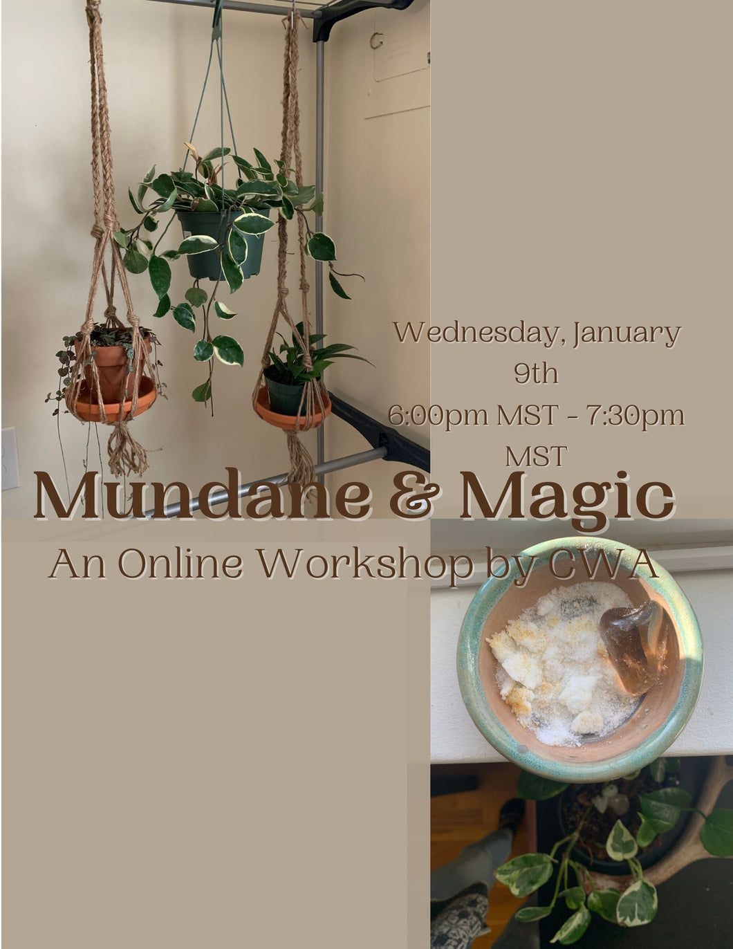 Mundane & Magic - An Online Workshop by CWA